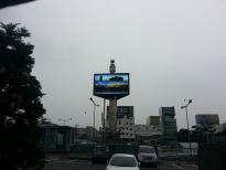 Korea P10 outdoor three side led display